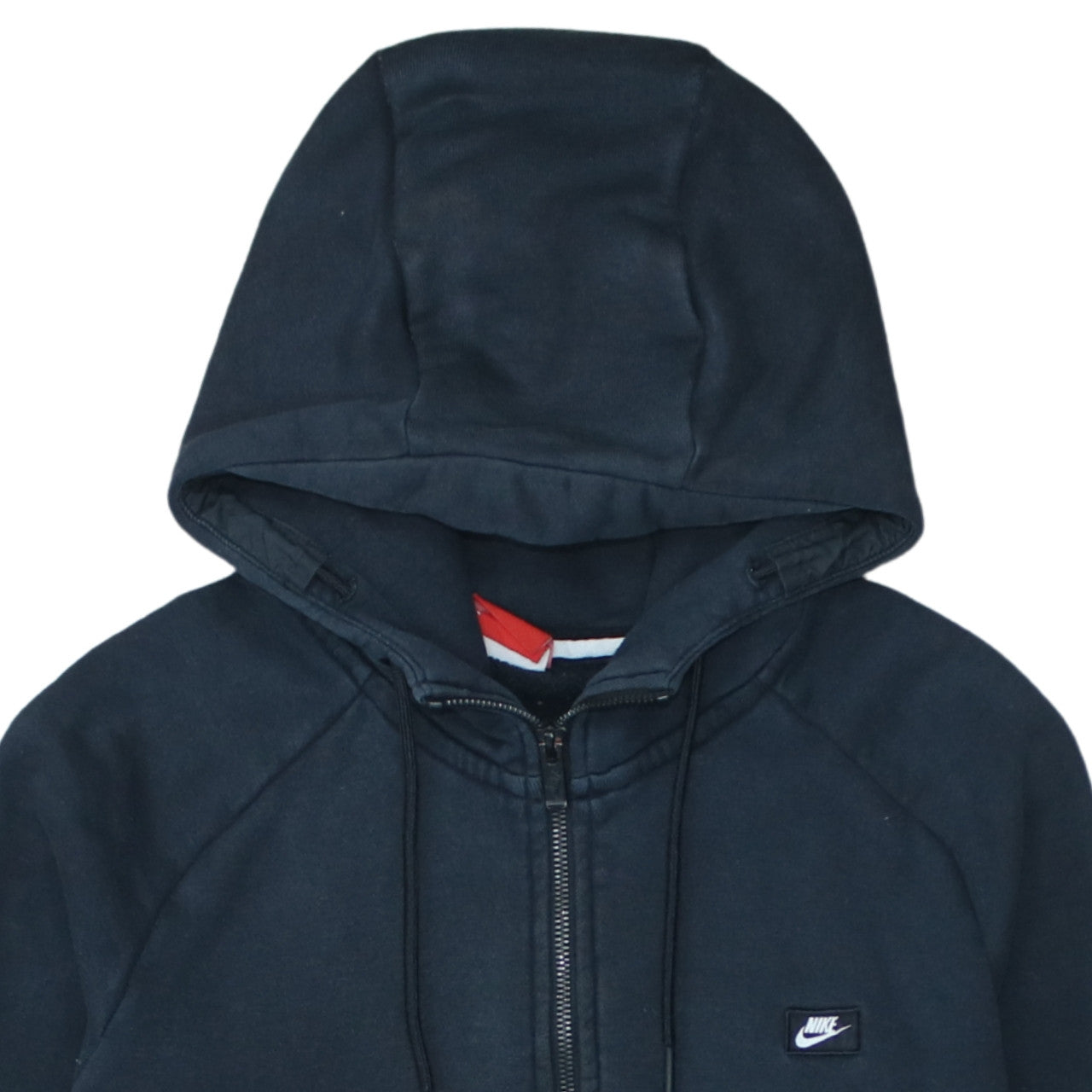 Nike Men's Black Full Zip Hoodie L Regular Fit Fleece Sweatshirt