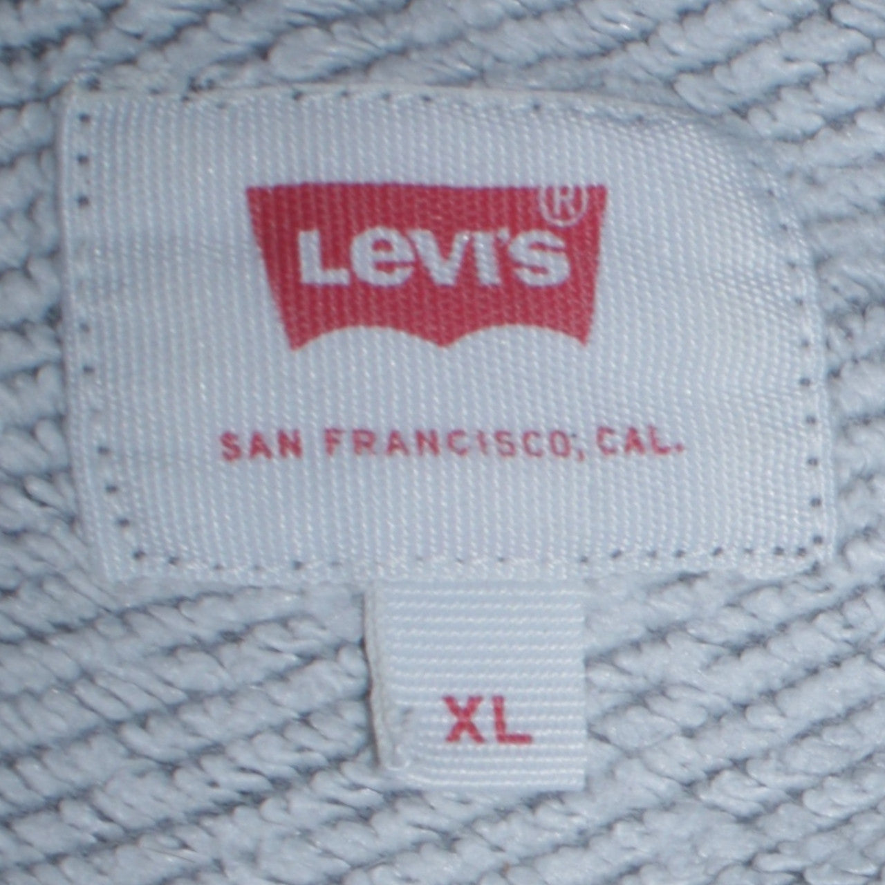 Levi's Men's Grey XL Crew Neck Logo Sweatshirt