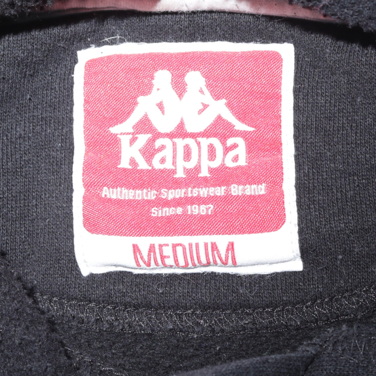 Kappa Men's Black Medium Pullover Hoodie Sweatshirt