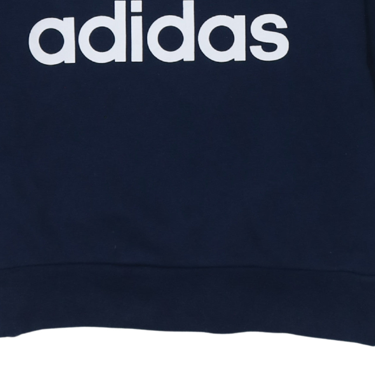 Adidas Boys Navy Blue Crew Neck Pullover Sweatshirt 13-14 Years Logo Print