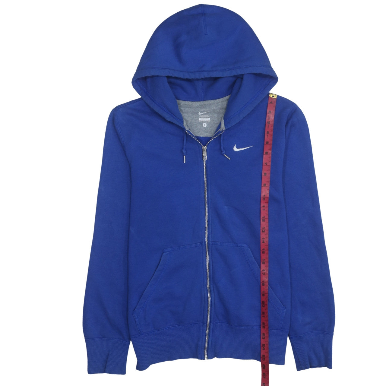 Nike Men's Blue Full Zip Hoodie Small Logo Sportswear
