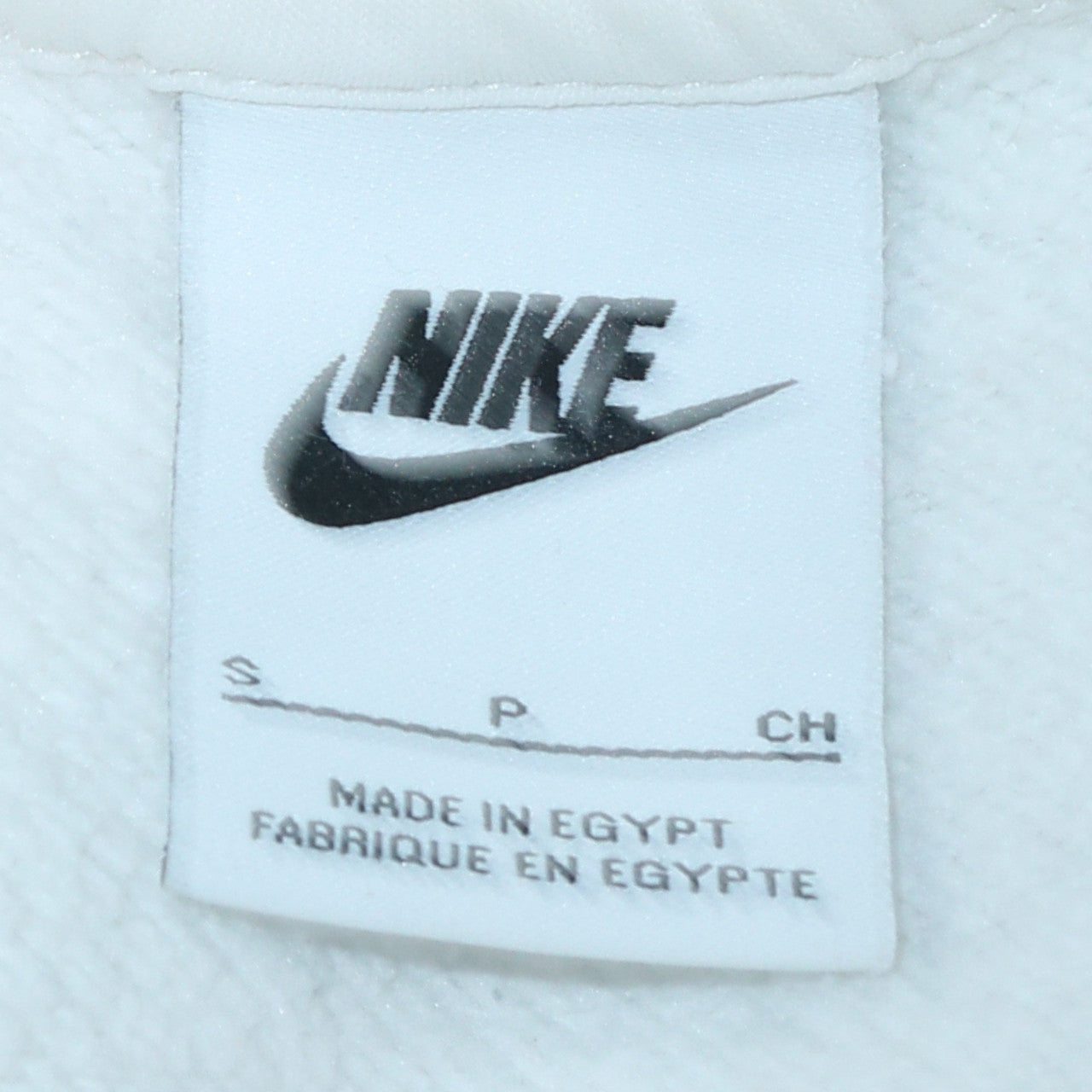 Nike Men's White Small Logo Pullover Sweatshirt Just Do It Crew Neck