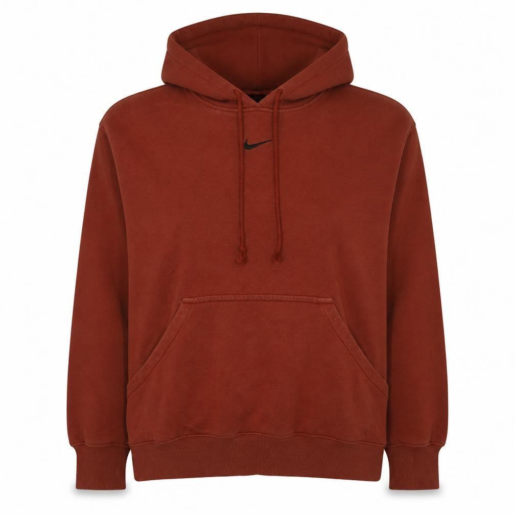 Nike Womens Brown XL Pullover Hoodie with Black Logo