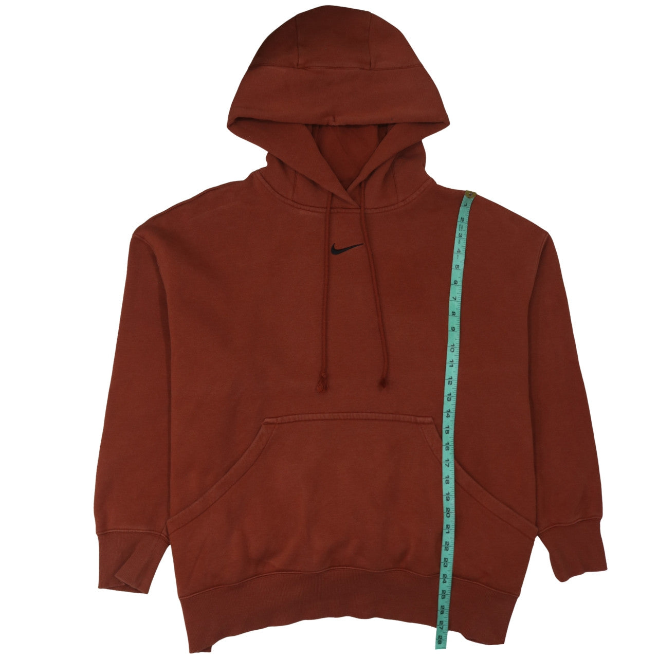 Nike Womens Brown XL Pullover Hoodie with Black Logo