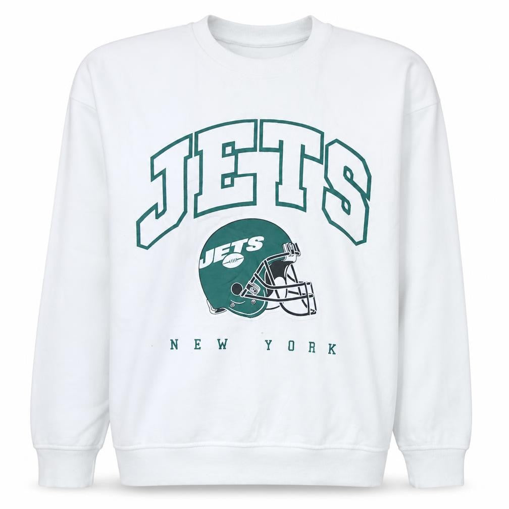 Primark NFL Women White 2XS Pullover Sweatshirt New York Jets Graphic