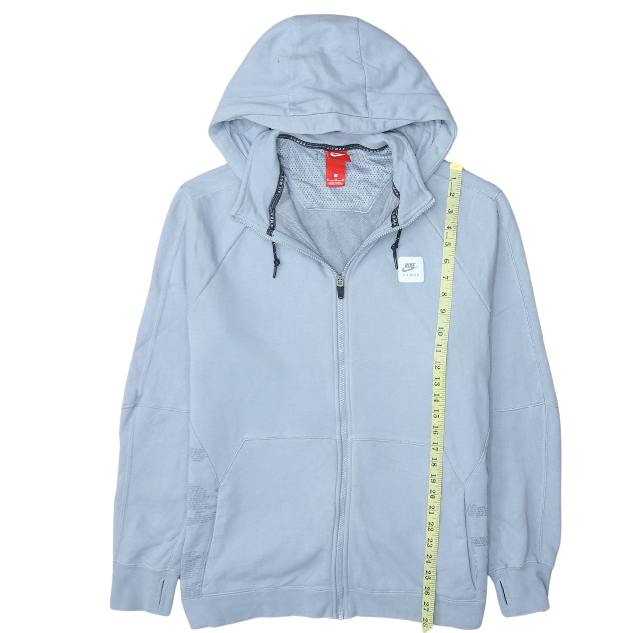 Nike Air Max Women’s Grey Full Zip Hoodie XL Cotton Blend