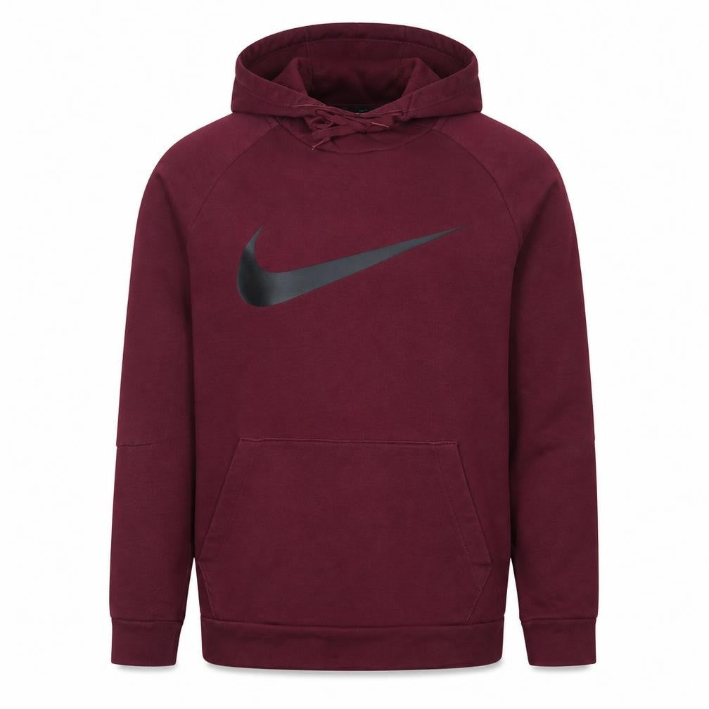 Nike Men's Red Dri-Fit Pullover Hoodie Small Logo Sportswear