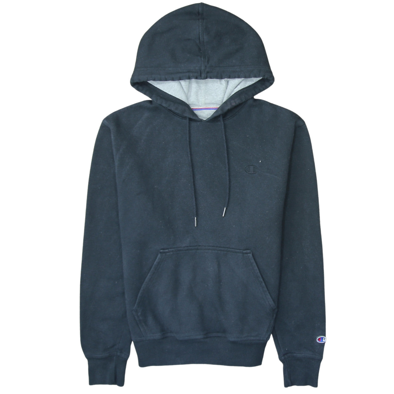 Champion Men's Black Pullover Hoodie Size S Fleece Regular Fit