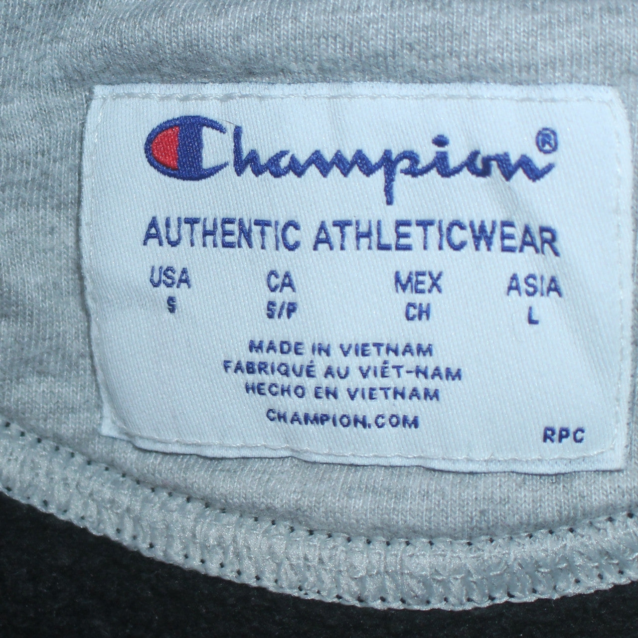 Champion Men's Black Pullover Hoodie Size S Fleece Regular Fit