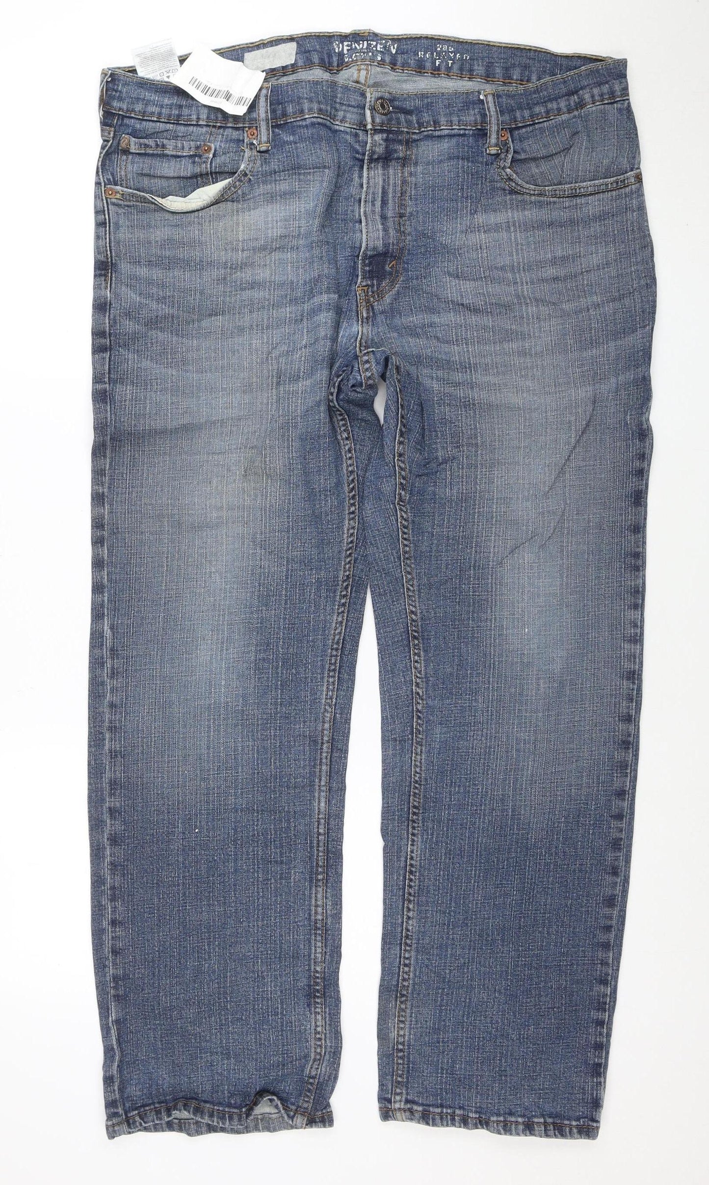 Levi's Denizen 285 Men's Blue Straight Fit Denim Jeans 28S