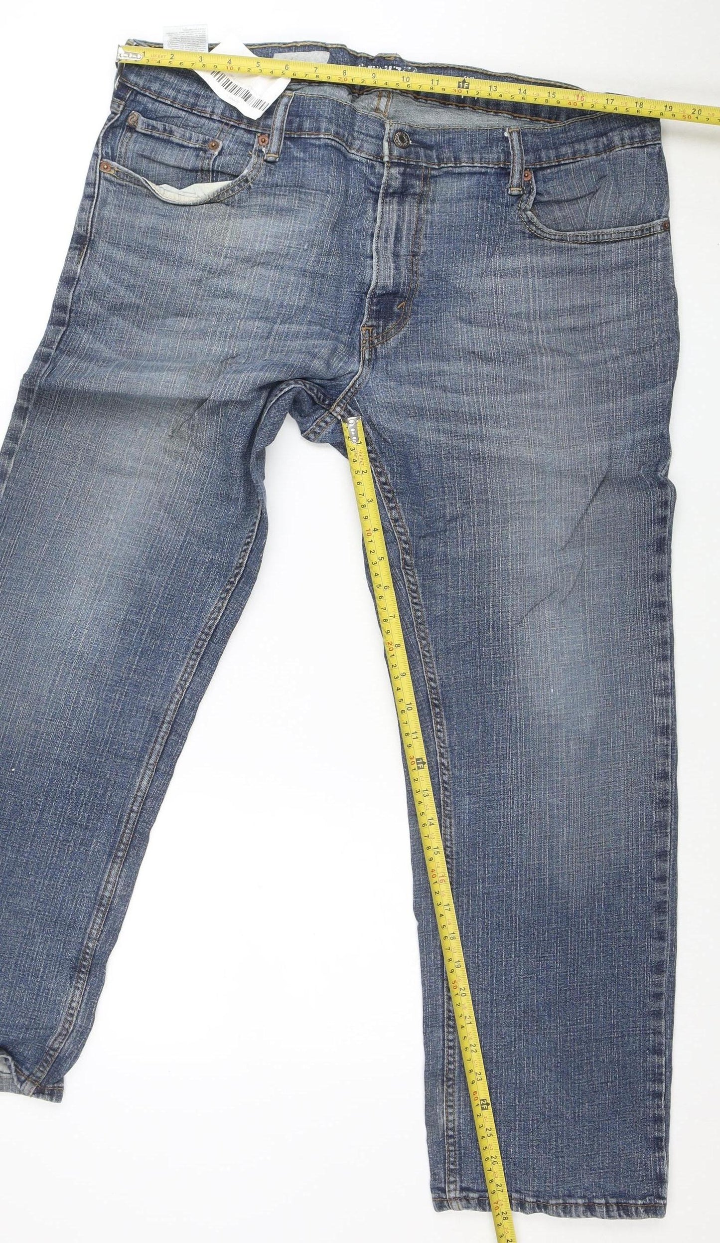 Levi's Denizen 285 Men's Blue Straight Fit Denim Jeans 28S