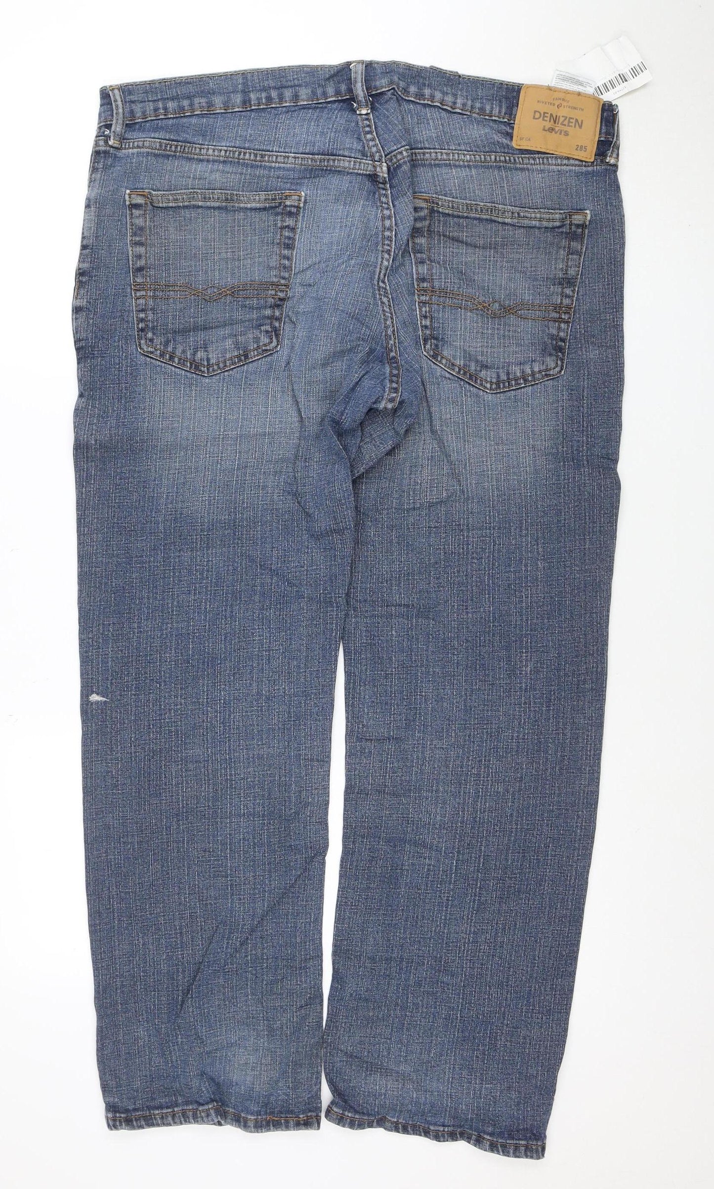 Levi's Denizen 285 Men's Blue Straight Fit Denim Jeans 28S