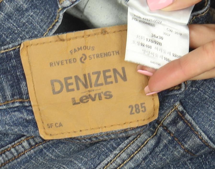 Levi's Denizen 285 Men's Blue Straight Fit Denim Jeans 28S
