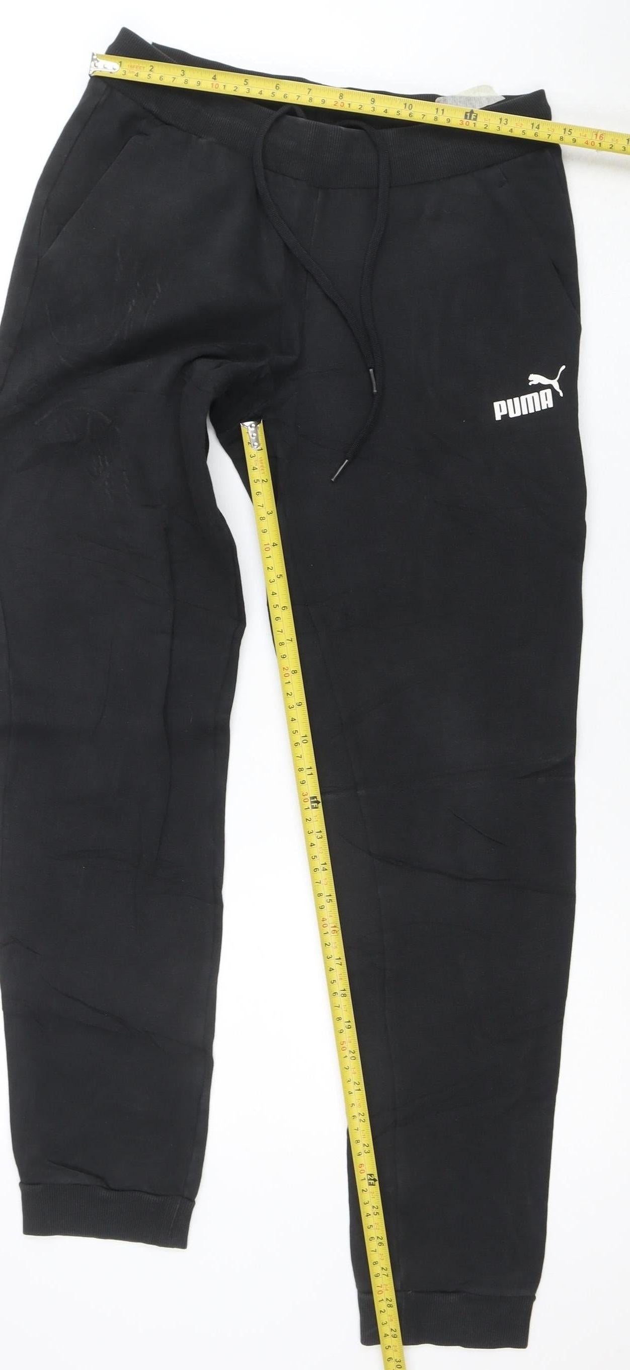 Puma Women's Black Jogger Sweatpants Size 10 Regular Fit Activewear