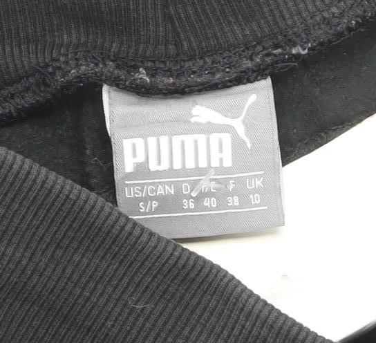 Puma Women's Black Jogger Sweatpants Size 10 Regular Fit Activewear