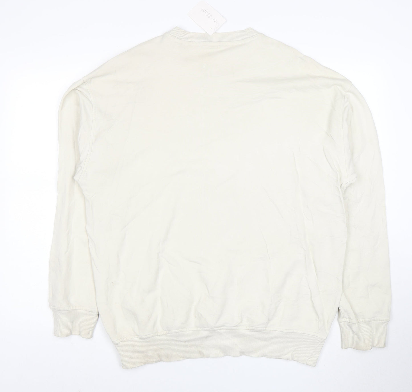 Reebok Women’s Beige Cotton Pullover Sweatshirt M
