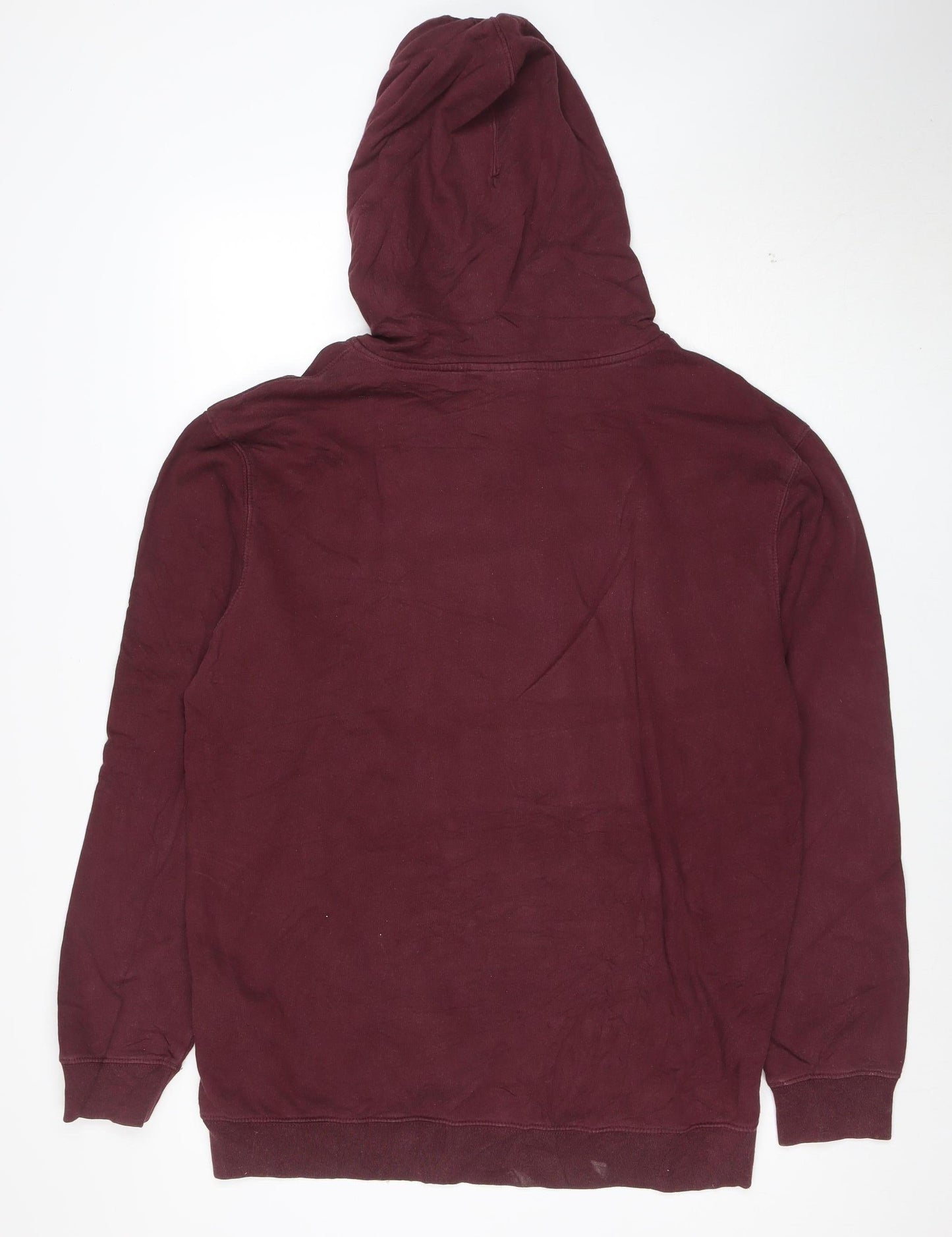 Vans Women's Burgundy Pullover Hoodie L Cotton Fleece Casual