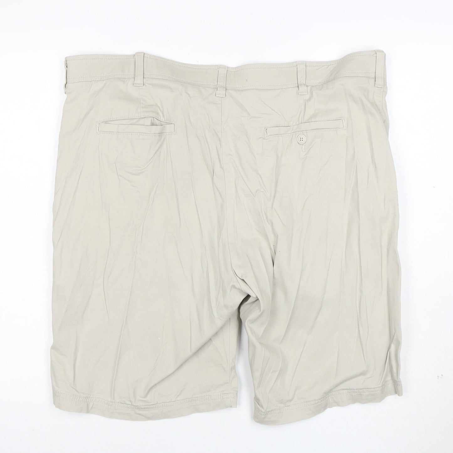 Lee Men Beige Chino Shorts Size 40 Regular Fit Cotton Stretch