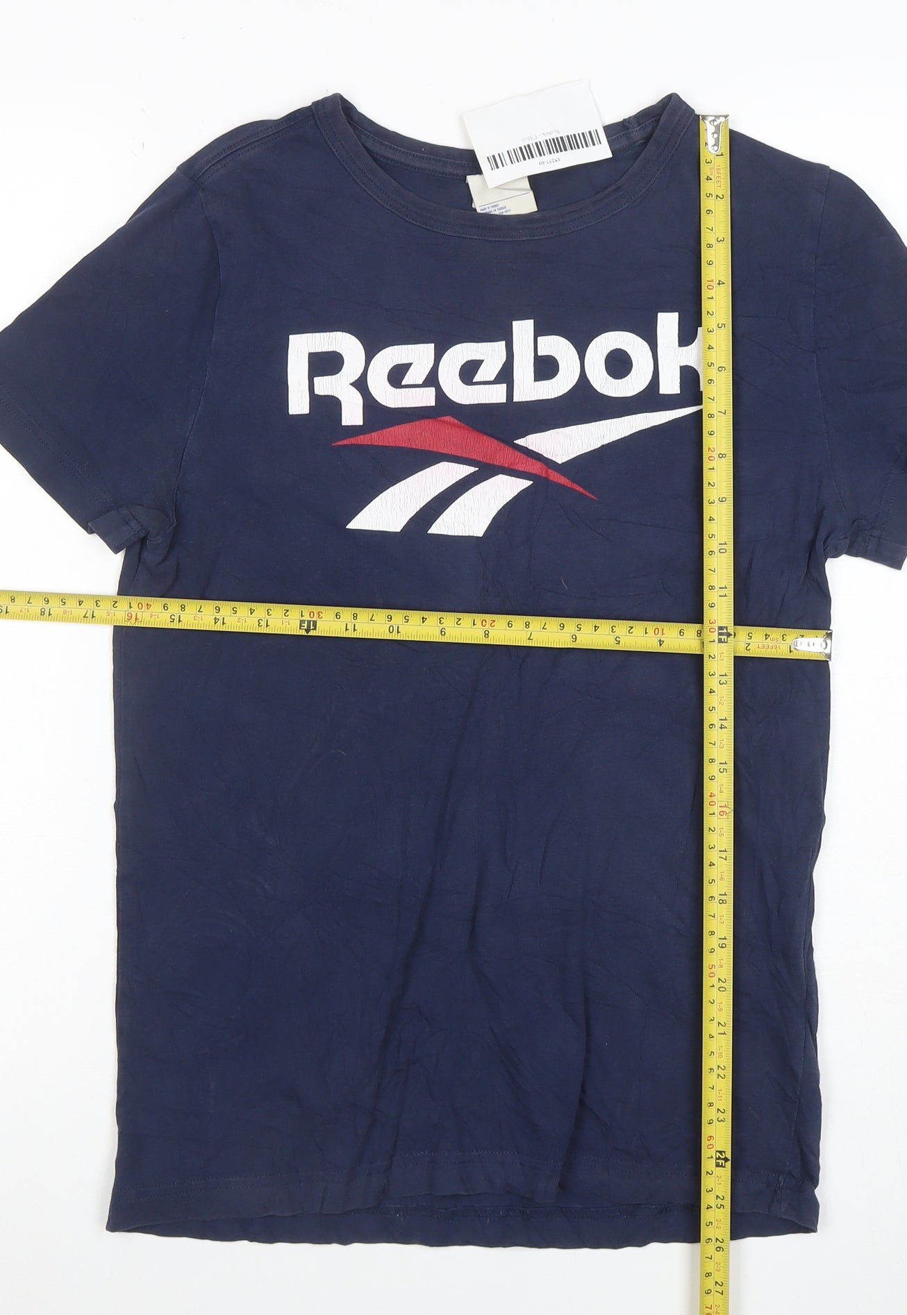 Reebok Men's Blue Small Classic Logo Graphic T-Shirt