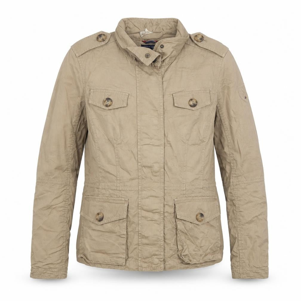 Tommy Hilfiger Men's Beige M Military Cotton Jacket
