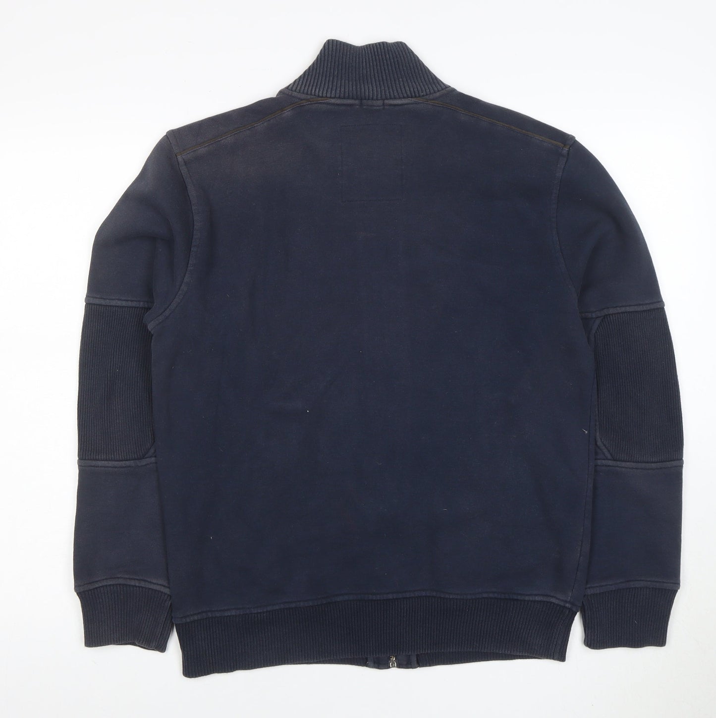 Champion Men's Blue Full Zip Sweatshirt Medium Cotton Blend