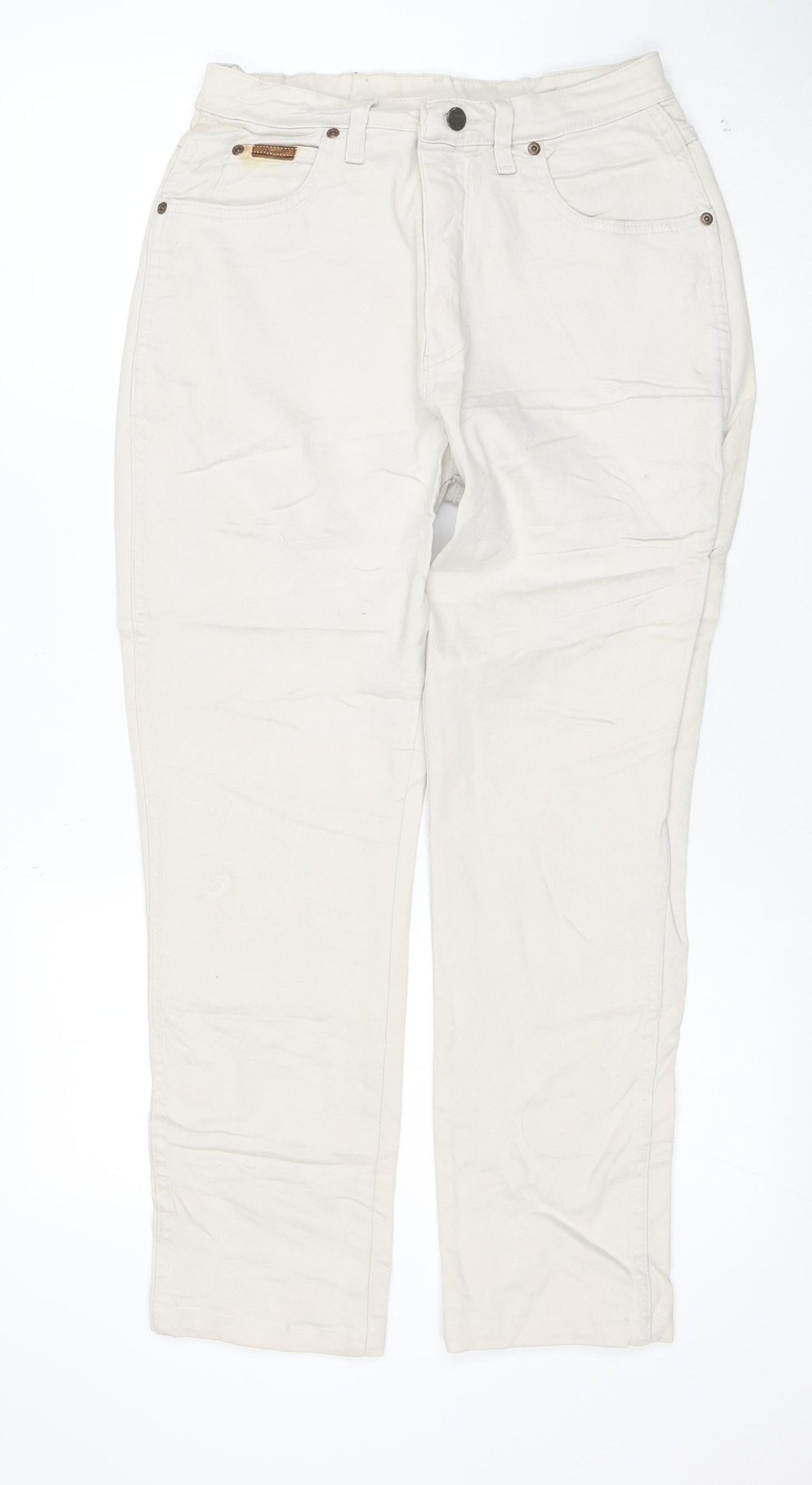 Wrangler Men's Beige Straight Fit Jeans 32W 30L Denim Stretch