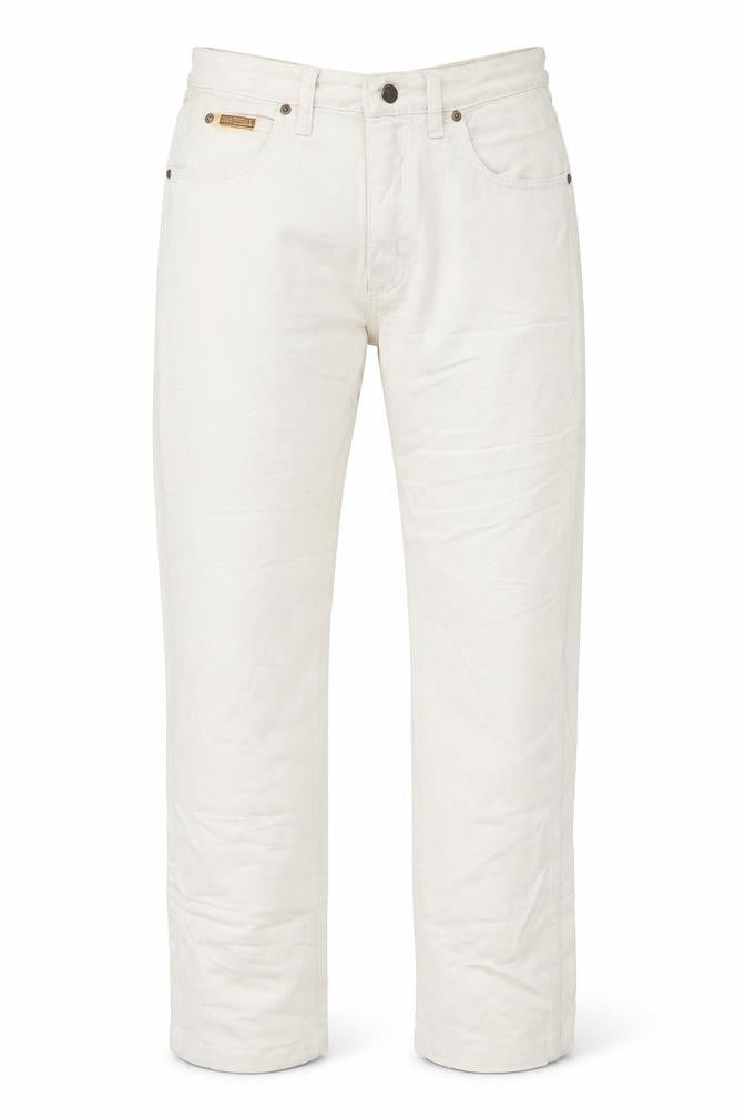 Wrangler Men's Beige Straight Fit Jeans 32W 30L Denim Stretch