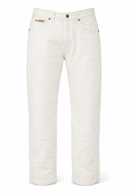 Wrangler Men's Beige Straight Fit Jeans 32W 30L Denim Stretch