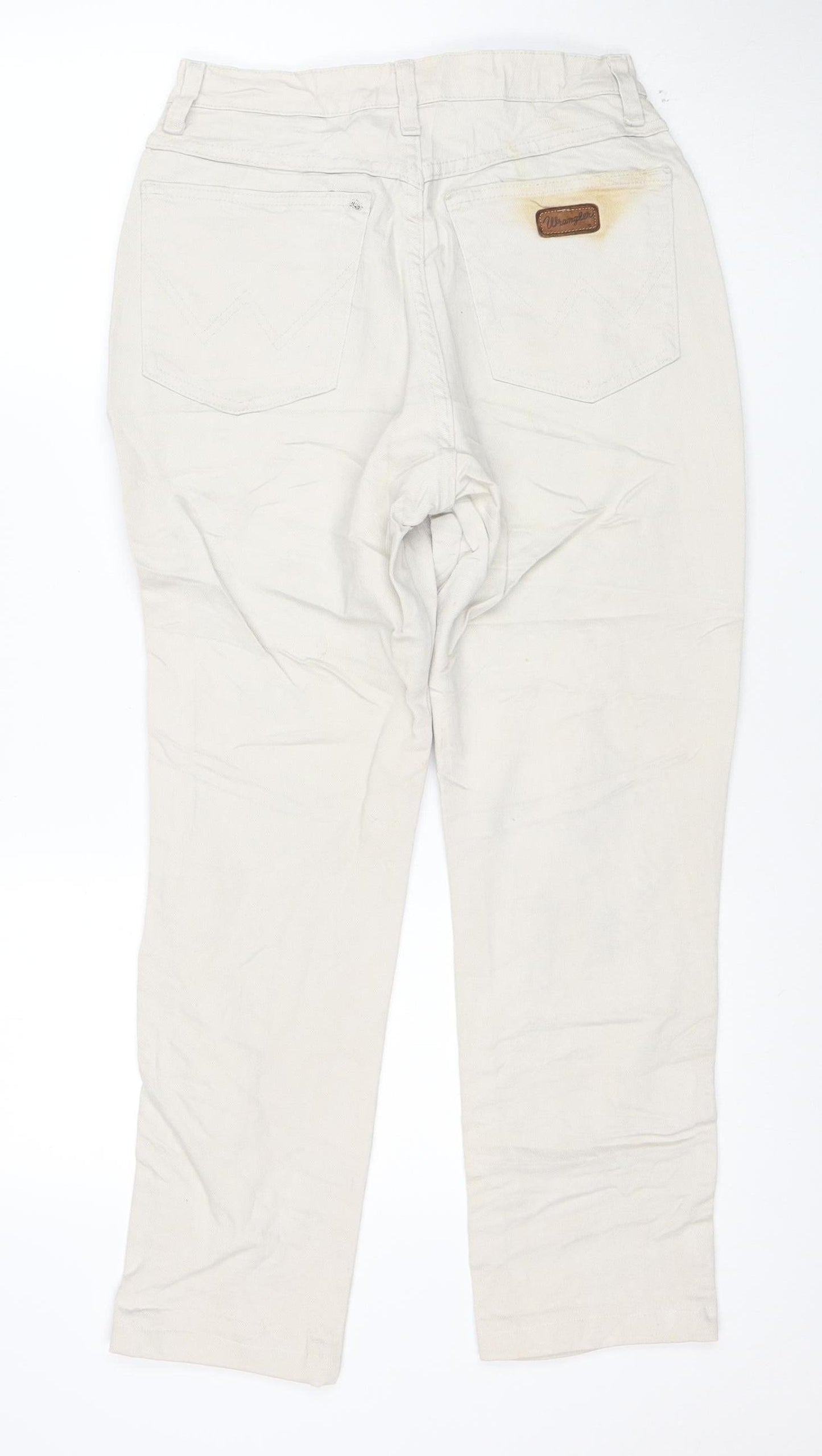 Wrangler Men's Beige Straight Fit Jeans 32W 30L Denim Stretch