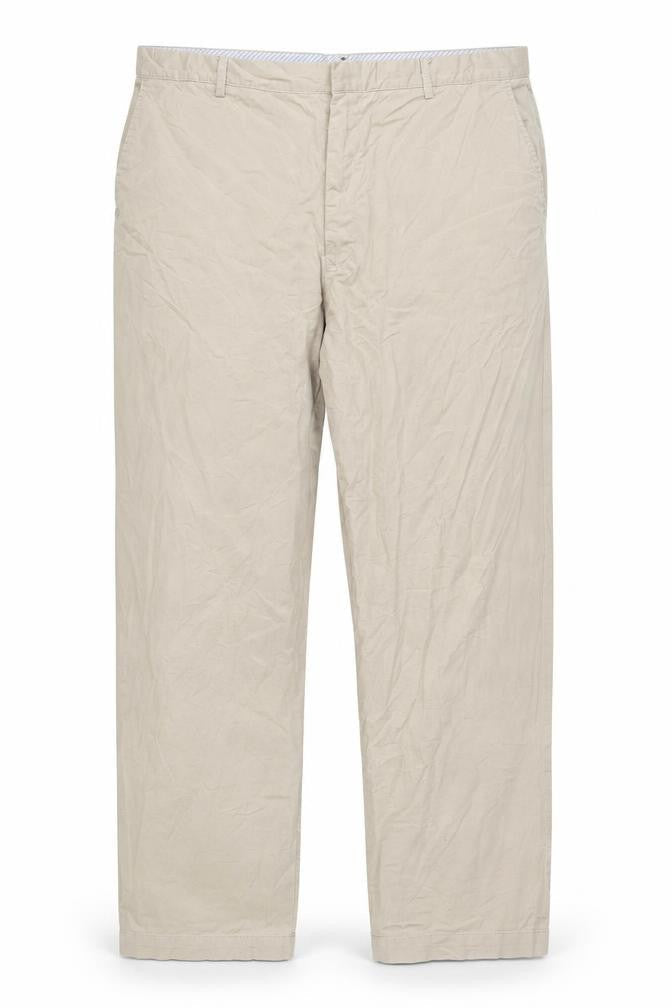 Tommy Hilfiger Men's Beige Chino Trousers 40W 32L Classic Fit Cotton