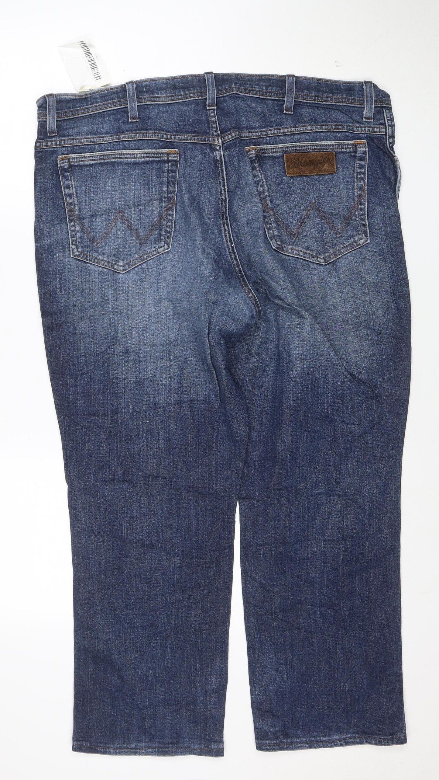 Wrangler Men's Blue 33x30 Texas Stretch Regular Fit Straight Jeans