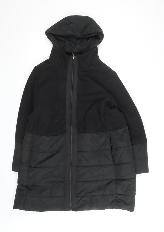 J’aime La Vie Women’s Black Long Hooded Puffer Coat Size 18