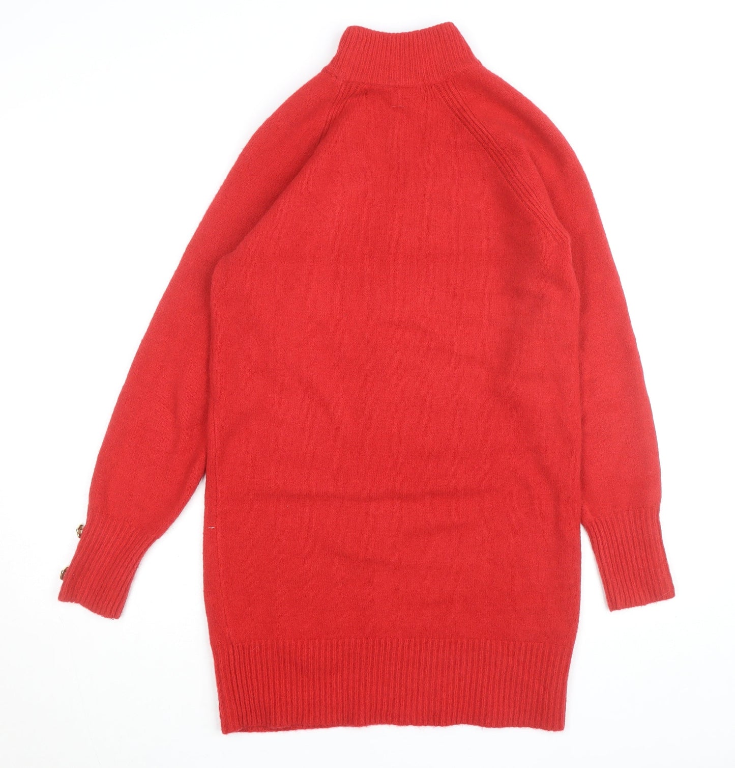 River Island Womens Red High Neck Knit Jumper Size M