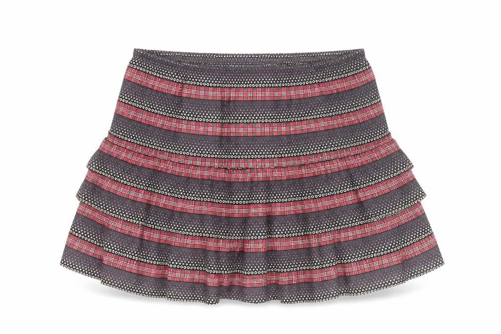 French Connection Women's Multicoloured Cotton Peasant Skirt Size 14