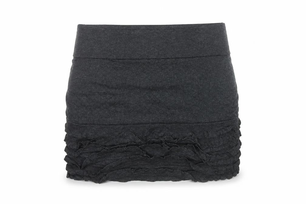 Ted Baker Women’s Grey Mini Stretch Ruffle Skirt Size 12