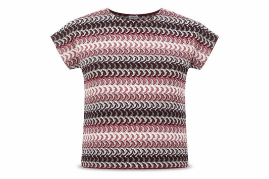 Gerry Weber Women’s Multicoloured Knit Short Sleeve Blouse Size 14