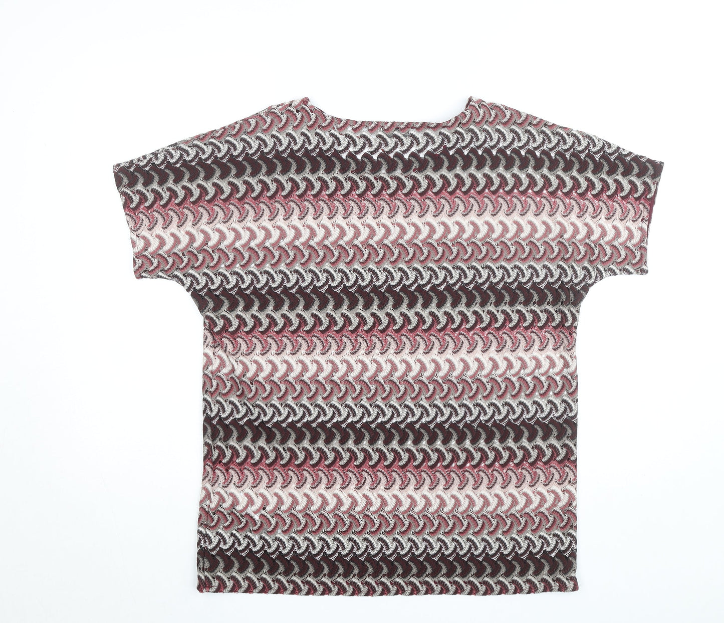 Gerry Weber Women’s Multicoloured Knit Short Sleeve Blouse Size 14