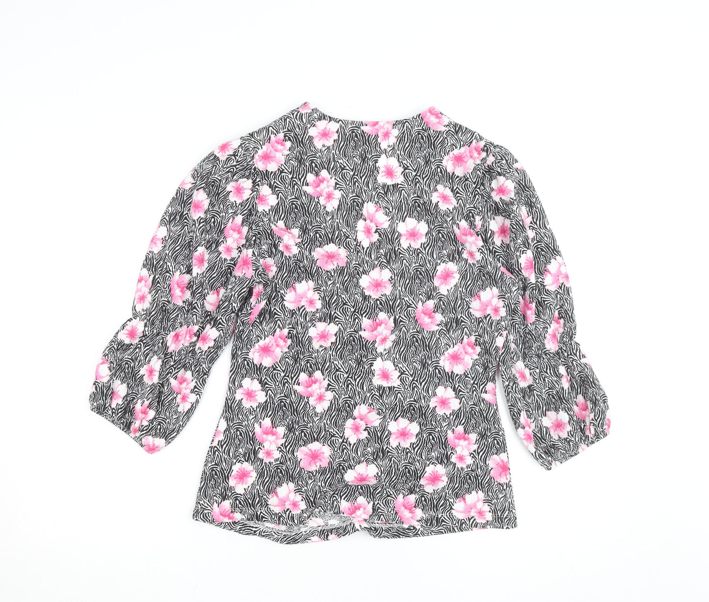 Savida Women's Multicoloured Floral Wrap Blouse Size 12