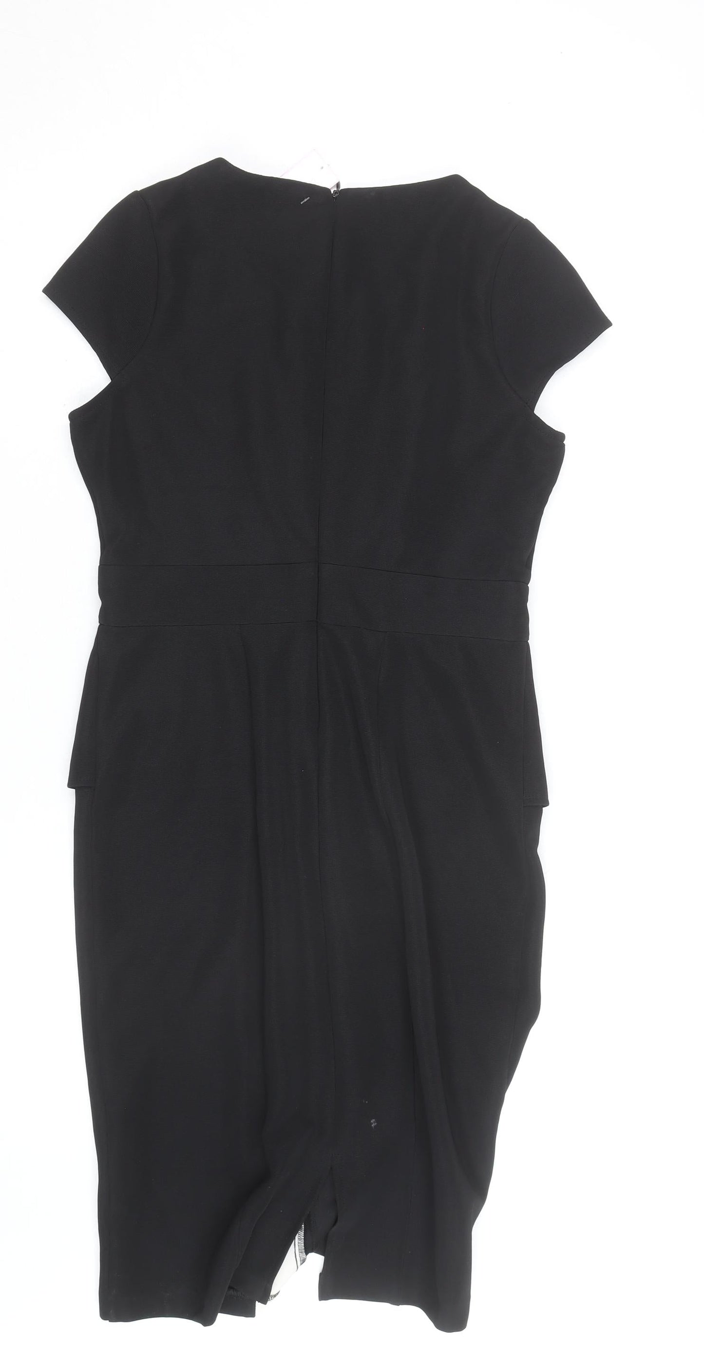 Jade Fashion Boutique Women Black White Size 10 Sheath Dress
