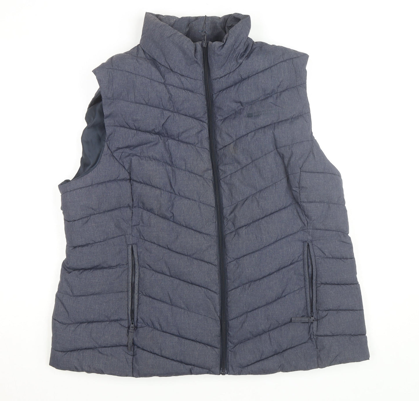 Mountain Warehouse Men's Blue Puffer Waistcoat Size L Lined Outdoor Vest