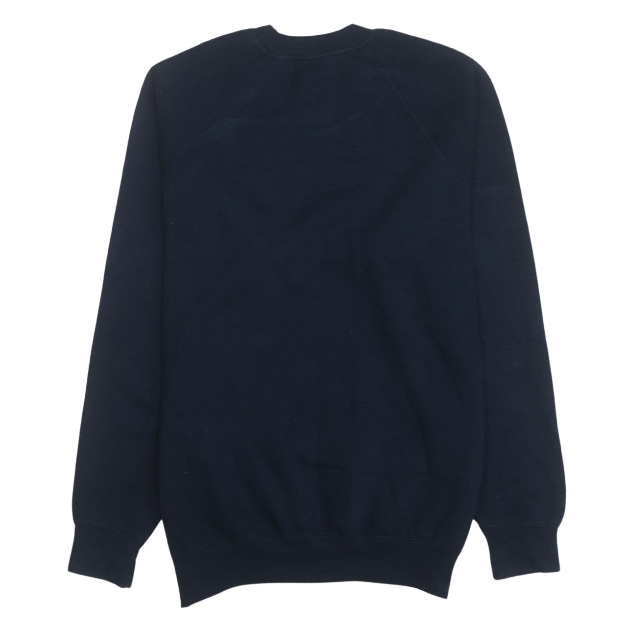 Russell Mens Blue Embroidered Logo Crew Neck Pullover Sweatshirt M