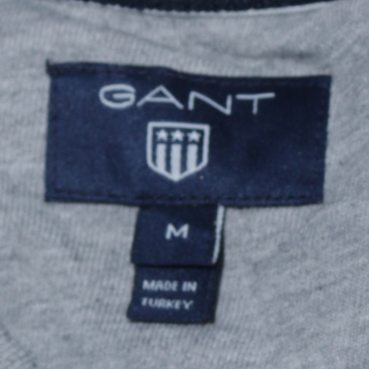GANT Men's Grey Embroidered Logo Sweatshirt M Regular Fit