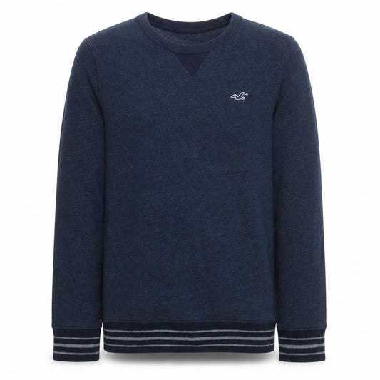 Hollister Mens Blue Crew Neck Pullover Sweatshirt Size S