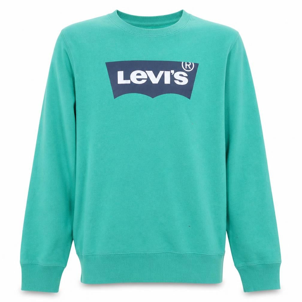 Levi's Boys Green Logo Graphic Crew Neck Sweatshirt 16 Years