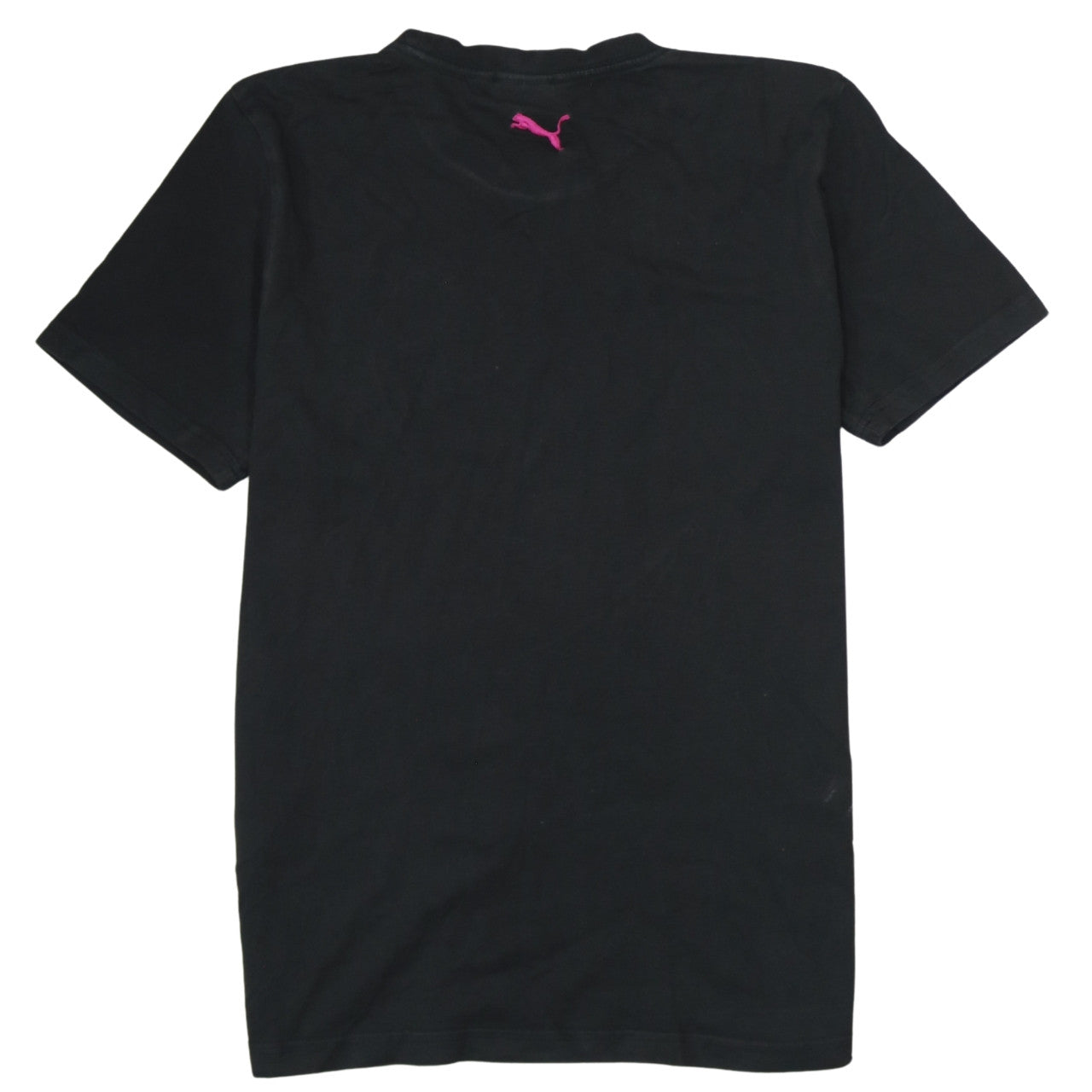 Puma Men's Black Graphic Print Crew Neck Cotton T-Shirt Size S