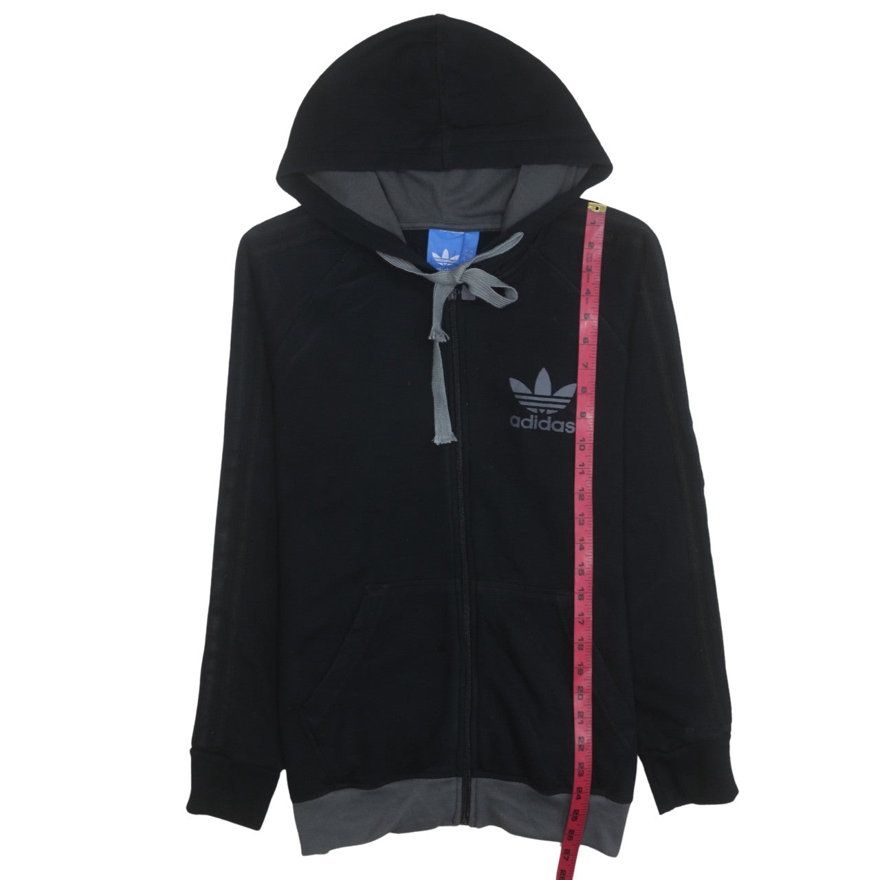 Adidas Men’s Black Full Zip Hoodie Size S Fleece Sportswear