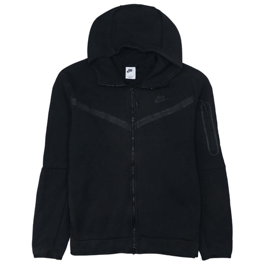 Nike Men's Black Full Zip Hoodie L Sports Fleece Sweatshirt