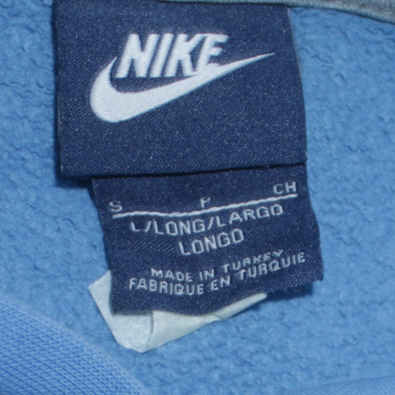 Nike Men's Blue Pullover Hoodie L Long Sleeve Fleece Sweatshirt