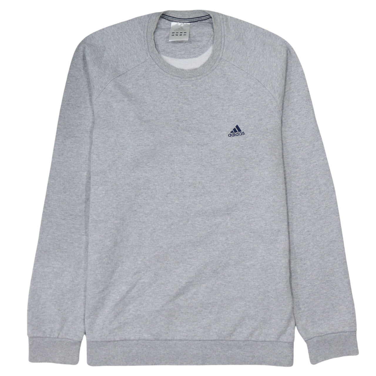 Adidas Mens Grey Crew Neck Pullover Sweatshirt Size L