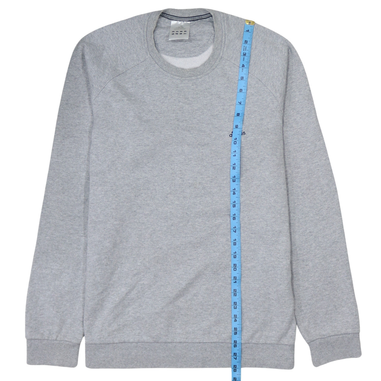 Adidas Mens Grey Crew Neck Pullover Sweatshirt Size L
